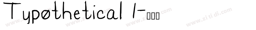 Typothetical 1字体转换